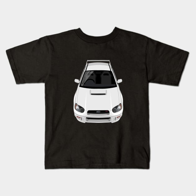 Impreza WRX STI 2nd gen 2003-2005 - White Kids T-Shirt by jdmart